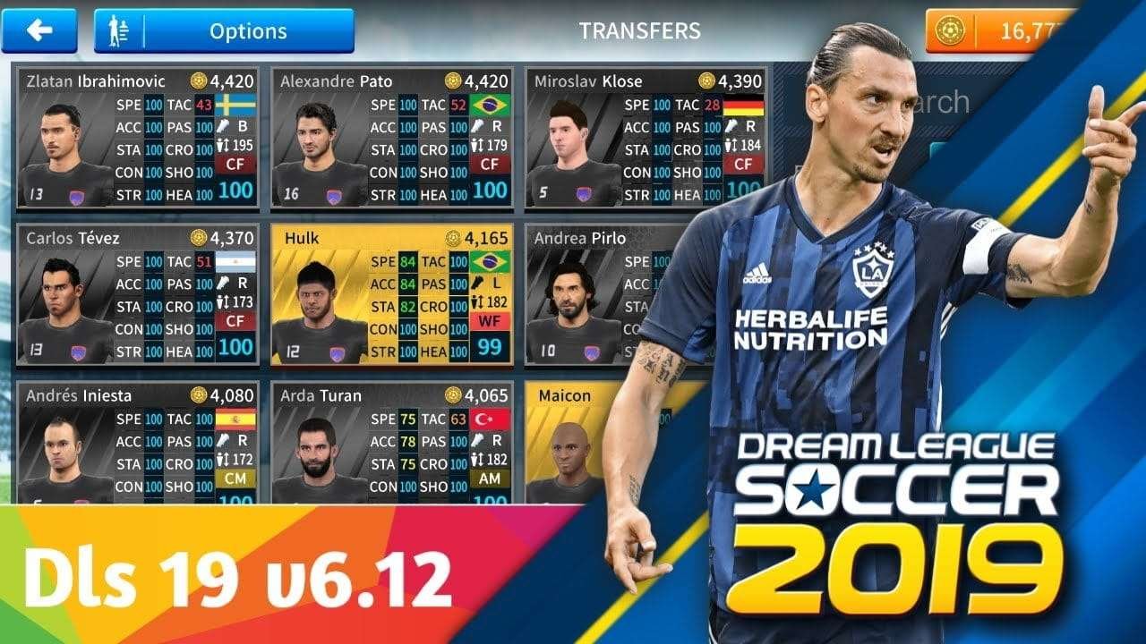 Dream League Soccer 2019 v6.12 Legendary Patch ft Zlatan