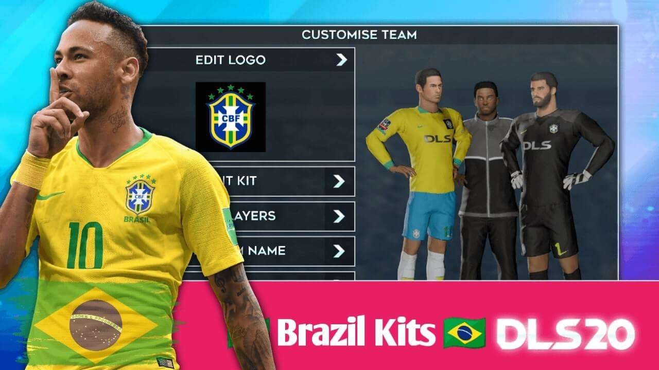 Brazil Kits World Cup 2022 for Dream League Soccer [DLS 23]