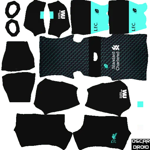 Liverpool Fc 2019-20 Kits for DLS 22 4 L thrd