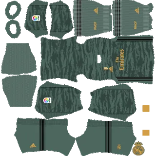 Real Madrid 2019-20 kits for DLS 22 7 rm gk away