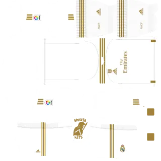 Real Madrid 2019-20 kits for DLS 22 3 rm home 1
