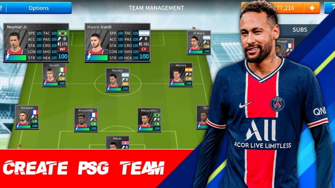 How to get Paris SaintGerman (PSG) Team in DLS 19 (Profile.dat