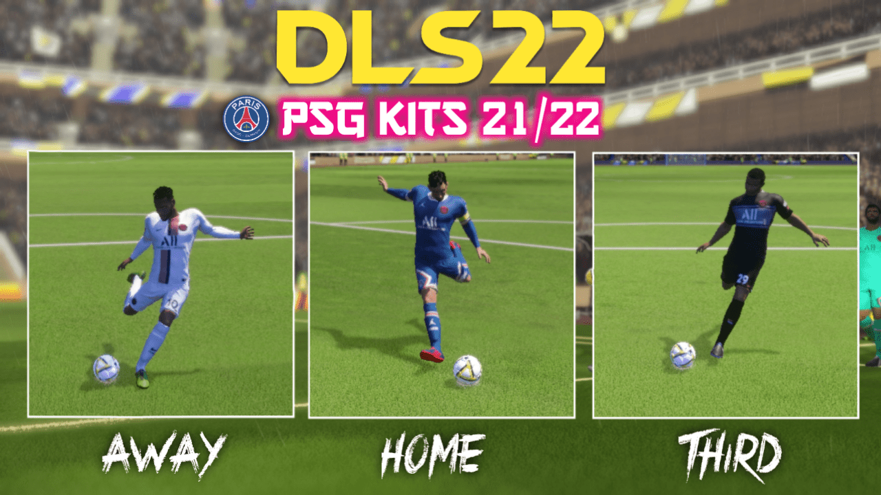 PSG New Kits 21/22 for DLS 22 