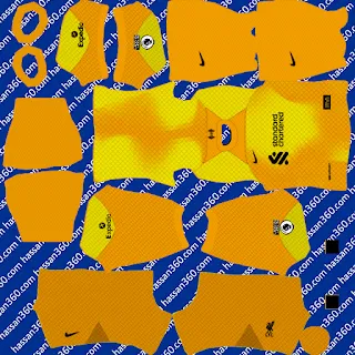 Liverpool 22/23 Kits - DLS 24 5 Liverpool GK Away