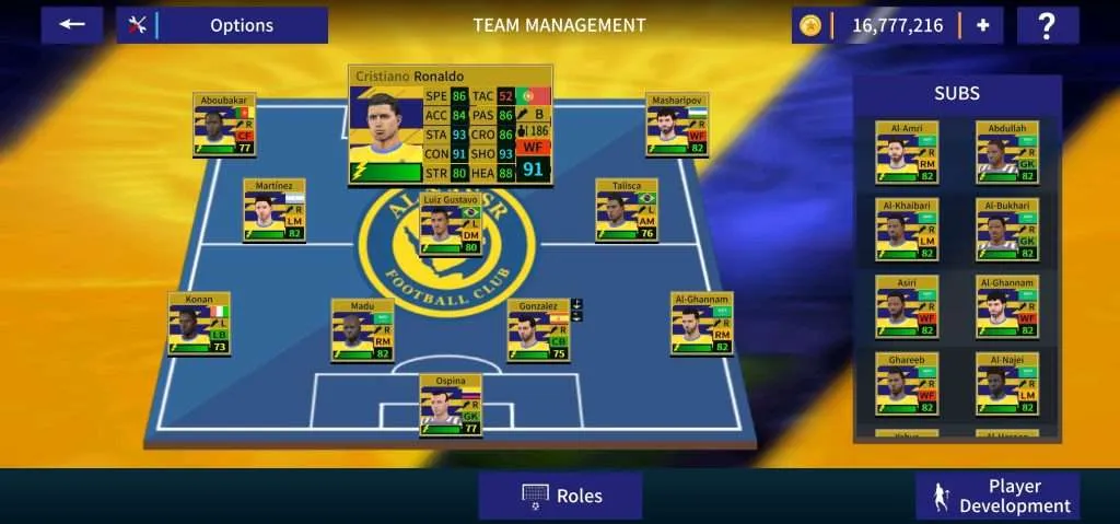 Al Nassr Soccer Game for Android - DLS 19 Mod - ANDROID HD GRAPHICS 4 Screenshot 20230224 114008 com.firsttouchgames.dls3